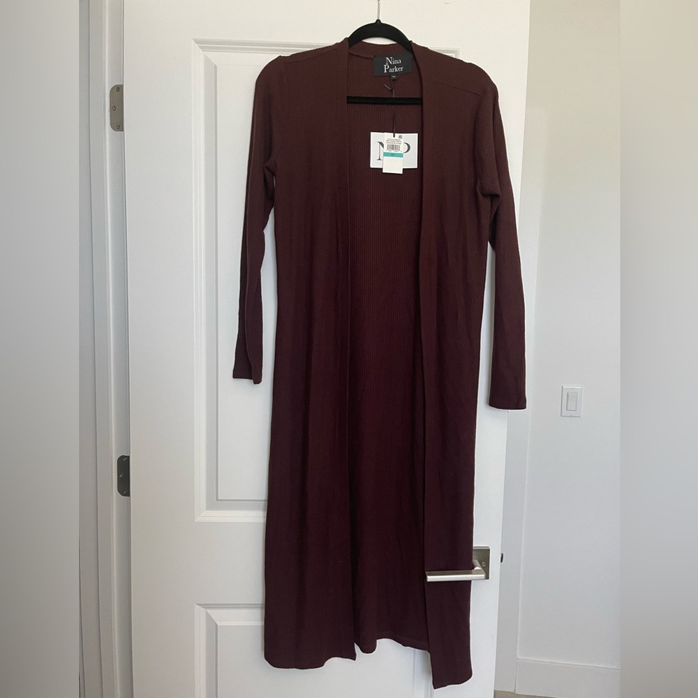 NWT: Nina Parker Maxi/Duster Cardigan